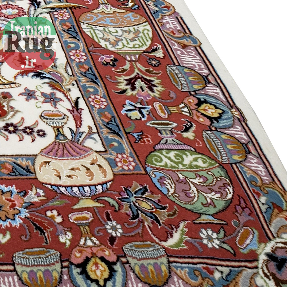 PERSIAN-Rug-KHORASAN-Handmade-Rug-Antique-Design-2x3m-6x9ft-#8103-antique-things-close-up2
