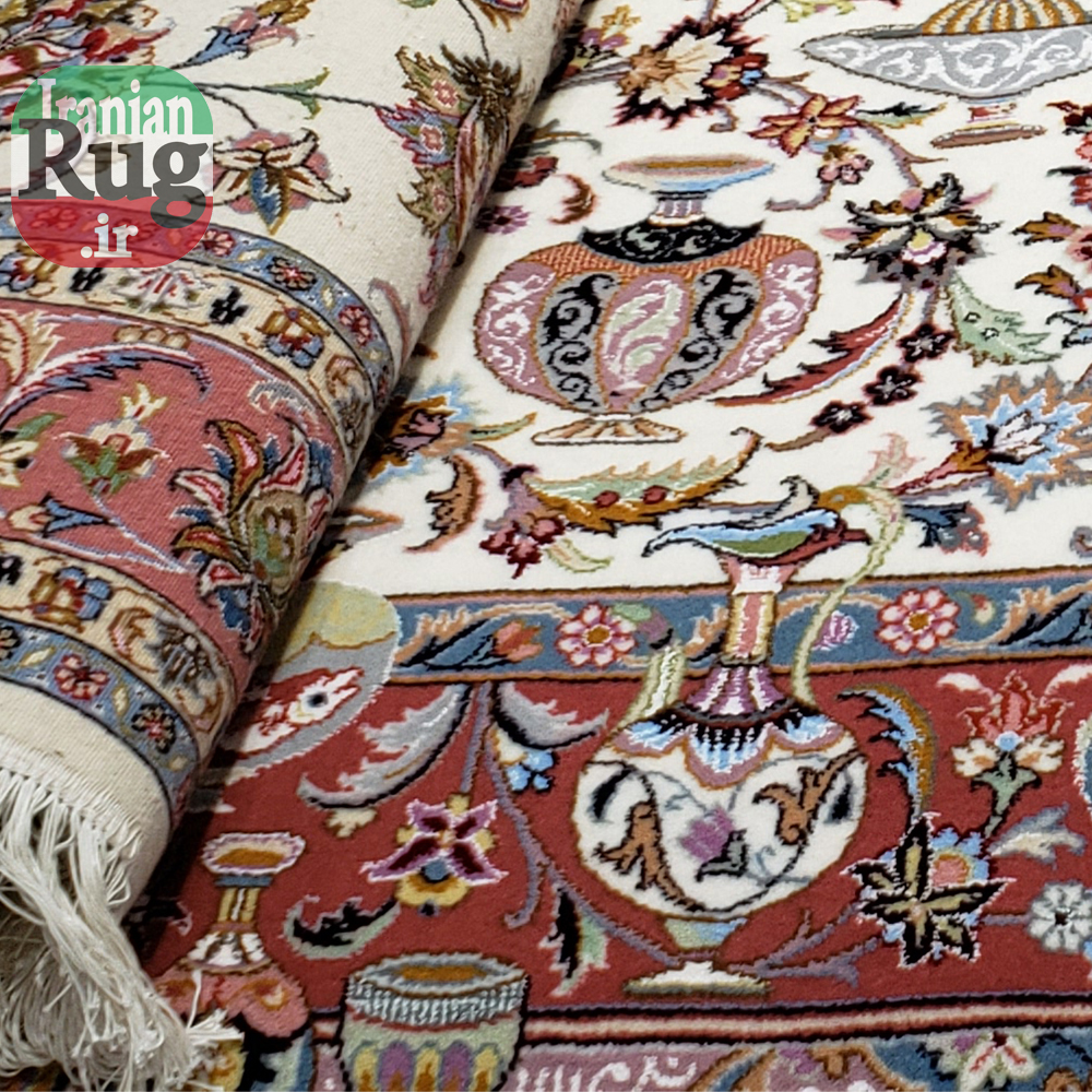 PERSIAN-Rug-KHORASAN-Handmade-Rug-Antique-Design-2x3m-6x9ft-#8103-bottom-side