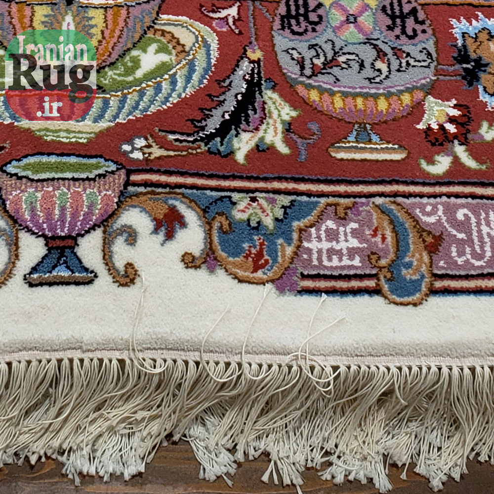 PERSIAN-Rug-KHORASAN-Handmade-Rug-Antique-Design-2x3m-6x9ft-#8103-bottom-side3