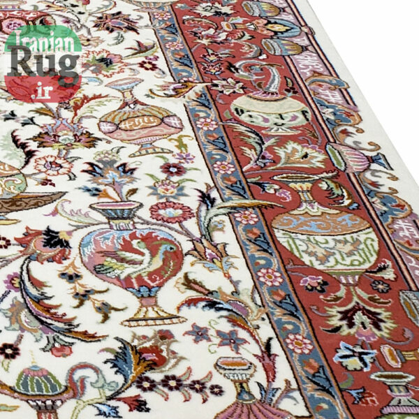 PERSIAN-Rug-KHORASAN-Handmade-Rug-Antique-Design-2x3m-6x9ft-#8103-right-side