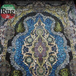 PERSIAN-Rug-Silk-QOM-Handmade-Rug-2x3m---6x9ft-#2111-Wall-Hanging-Rug-c