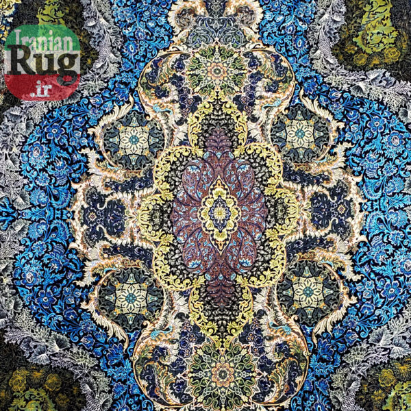 PERSIAN-Rug-Silk-QOM-Handmade-Rug-2x3m---6x9ft-#2111-Wall-Hanging-Rug-center5