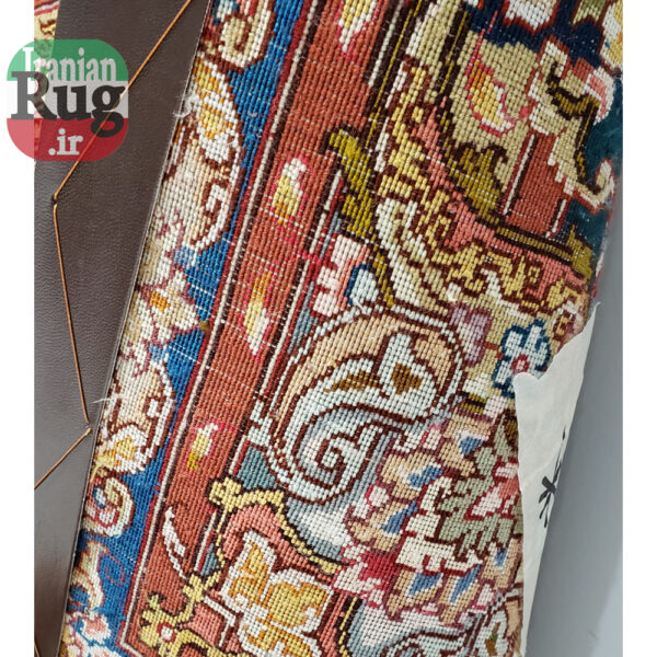 PERSIAN-Rug-TABRIZ-Handmade-DOUBLE-Rug-Salari-2.5x3.5m---8x10ft--#1142D--back-side2