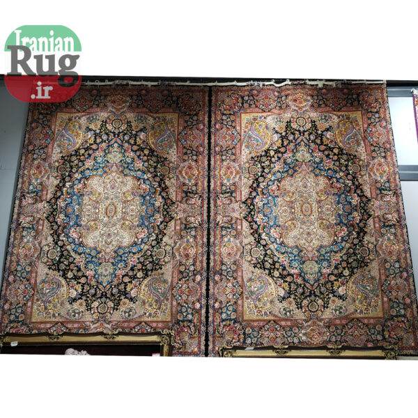 PERSIAN-Rug-TABRIZ-Handmade-DOUBLE-Rug-Salari-2.5x3.5m---8x10ft--#1142D--full-width