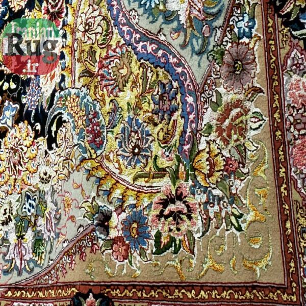 PERSIAN-Rug-TABRIZ-Handmade-DOUBLE-Rug-Salari-2.5x3.5m---8x10ft--#1142D--right-pair--lower-corner3