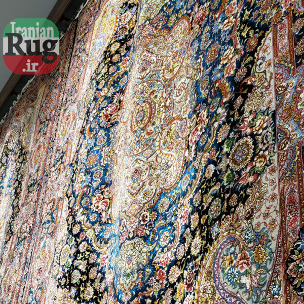 PERSIAN-Rug-TABRIZ-Handmade-DOUBLE-Rug-Salari-2.5x3.5m---8x10ft--#1142D--right-pair--shining-in-light2