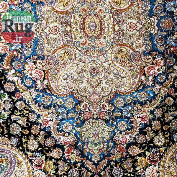 PERSIAN-Rug-TABRIZ-Handmade-DOUBLE-Rug-Salari-2.5x3.5m---8x10ft--#1142D--right-pair--top-center2