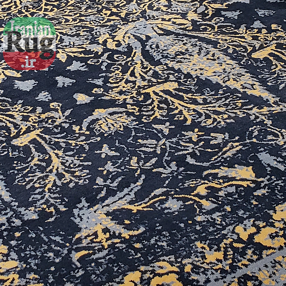 PERSIAN-Rug-YAZD-Handmade-Blue-Rug-2x3m-6x9ft-#6102-bottom-center