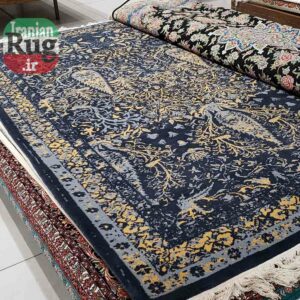 PERSIAN-Rug-YAZD-Handmade-Blue-Rug-2x3m-6x9ft-#6102-c