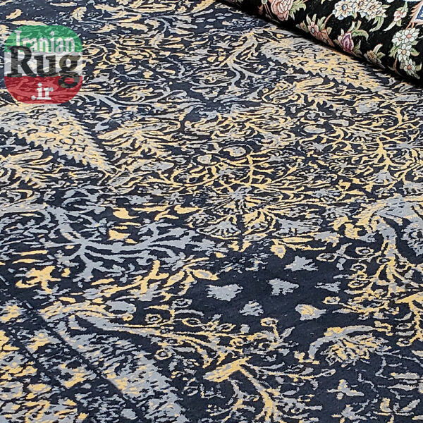 PERSIAN-Rug-YAZD-Handmade-Blue-Rug-2x3m-6x9ft-#6102-center