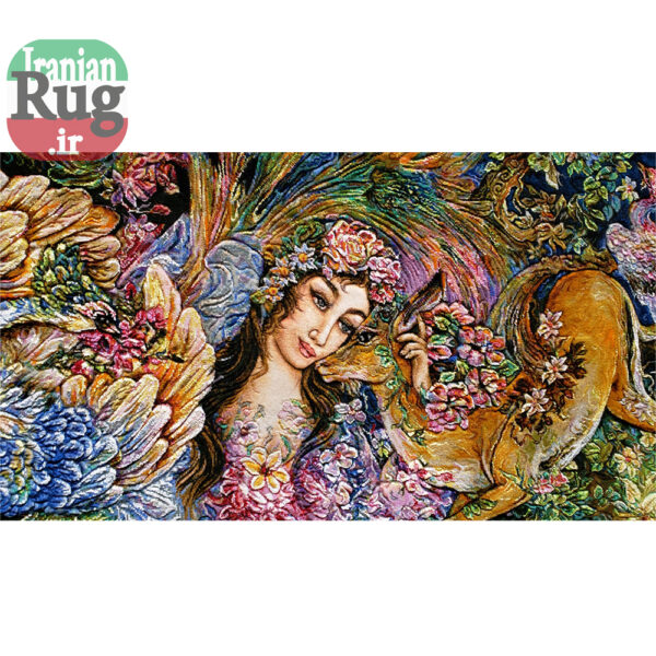 Wall-Hanging-Persian-Rug-Tabriz-Pictorial-Circle-of-Existence-1.15x1.75m-3.8x5.74ft-#7216--full-width