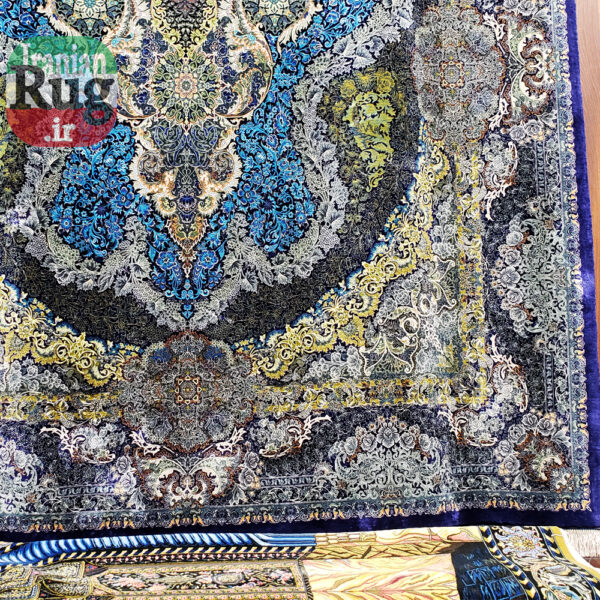 Wall-Hanging-Silk-QOM-PERSIAN-Rug-Handmade-Rug-2x3m---6x9ft-#2111-bottom-rightjpg
