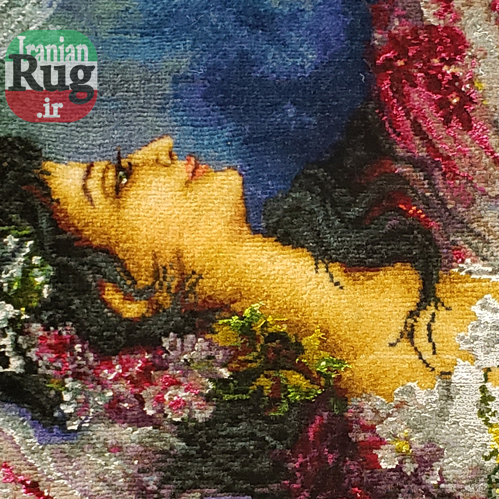 Wall-Hanging-Persian-Rug-Tabriz-Pictorial-Morning-Blossom-1x1.5m-3.28x4.92ft-#7217--full-resolution-face-detail3