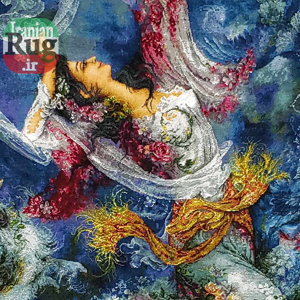 Wall-Hanging-Persian-Rug-Tabriz-Pictorial-Morning-Blossom-1x1.5m-3.28x4.92ft-#7217--full-resolution-face