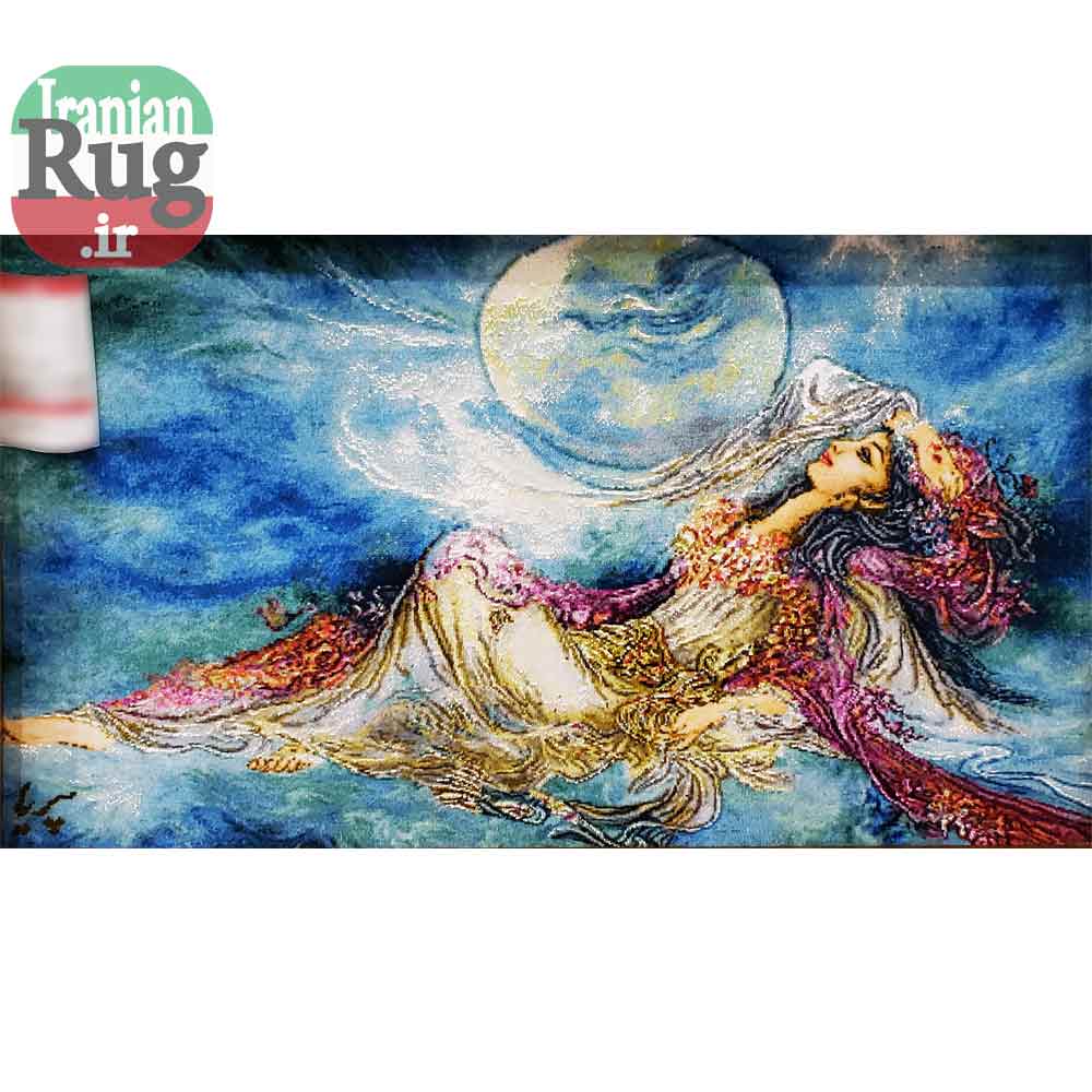 Wall-Hanging-Iranian-Rug-Tabriz-Pictorial-Hope-Ray-#7218-C